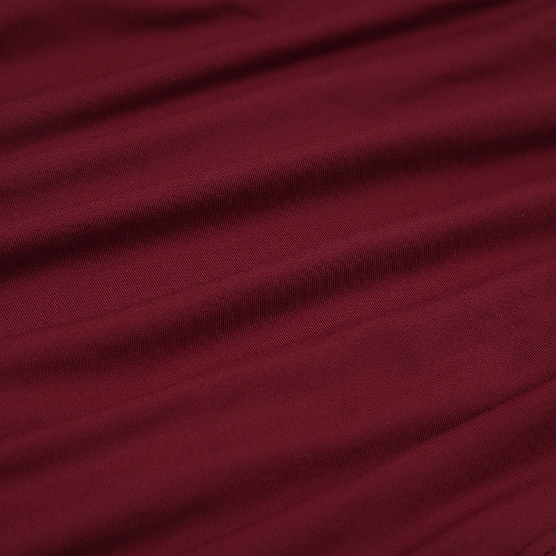 Leather - Spliced Lace - Up Bandeau Top