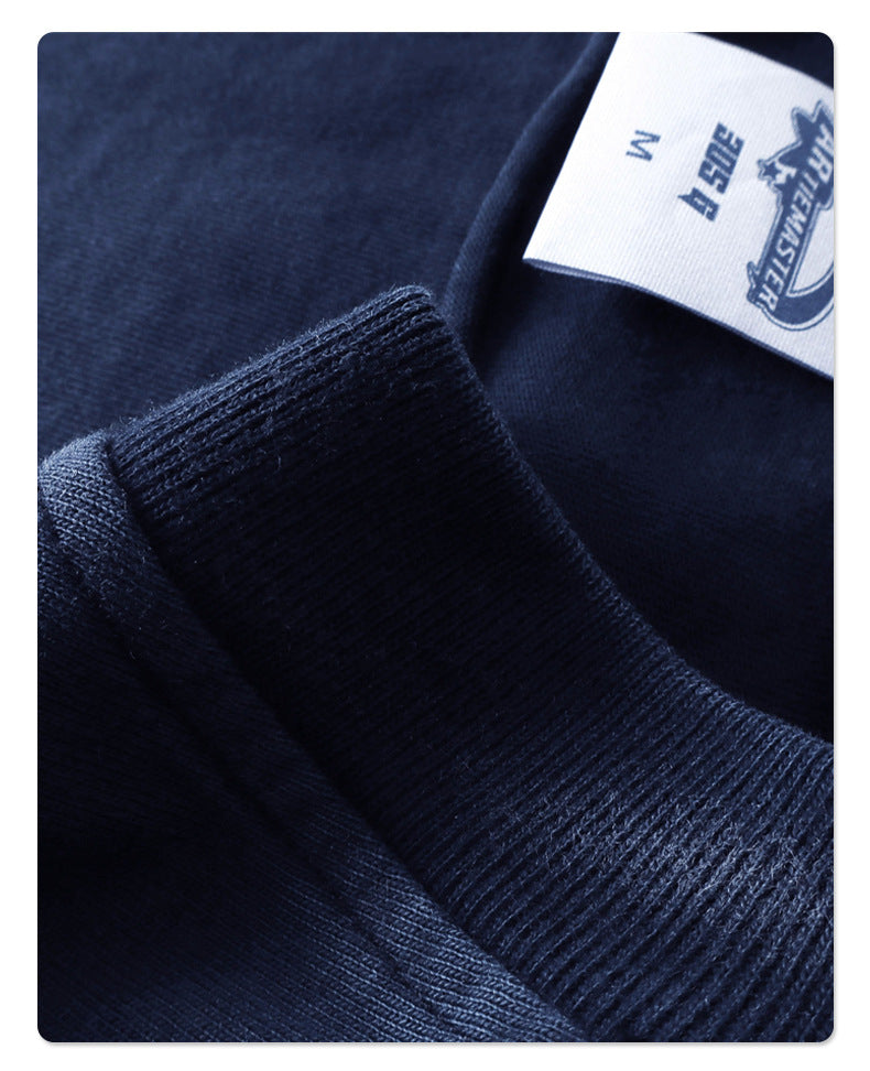 Vintage Washed Ribbed Crew - Neck Loose Short - Sleeve T - Shirt