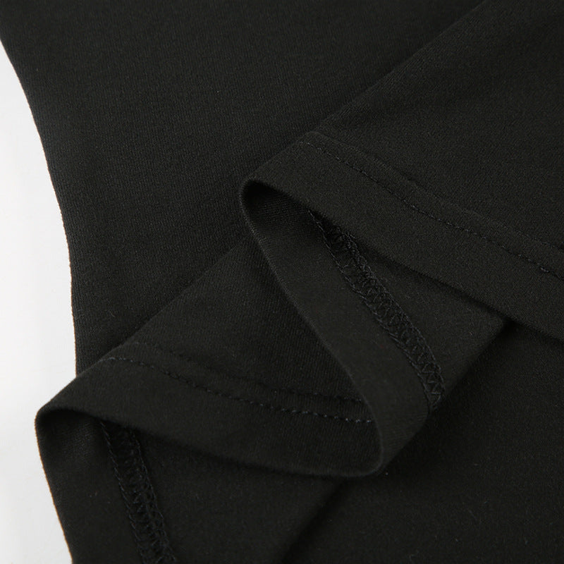 Functional Dark Mesh - Paneled Crop Top