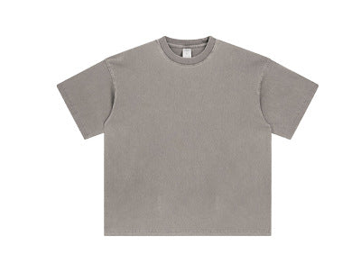 250G Vintage Washed Distressed Loose-Fit Cotton T-Shirt