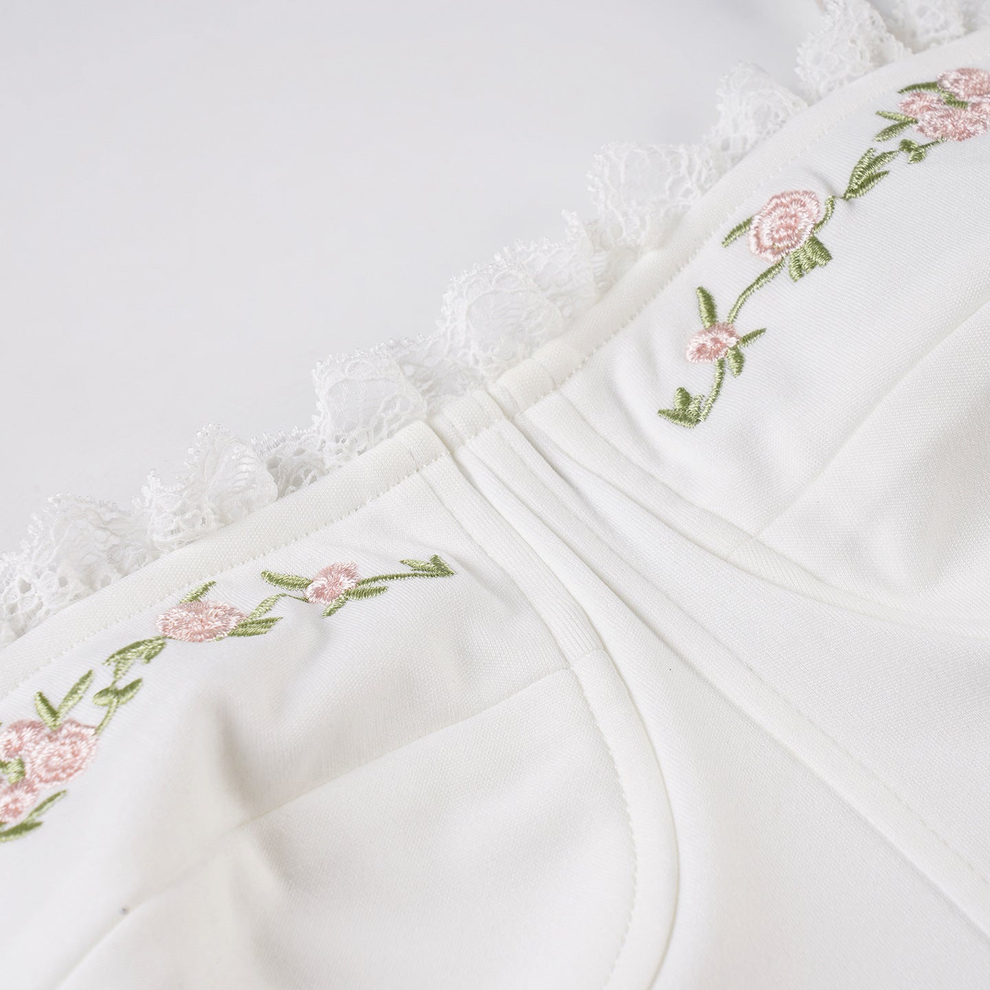 Embroidered Lace - Spliced Innocent - Allure Corset Camisole