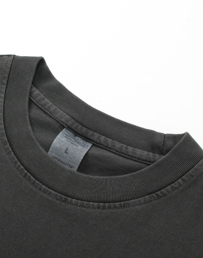 250G Vintage Washed Distressed Loose-Fit Cotton T-Shirt