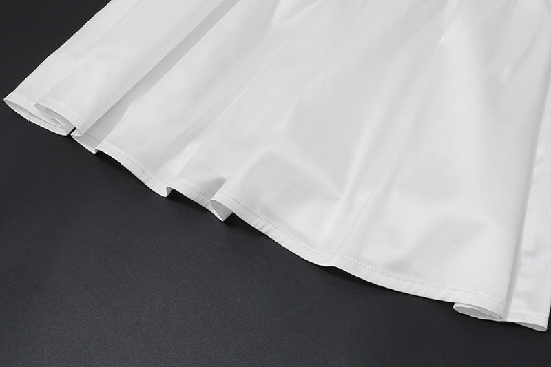 Sweet Twist Off - Shoulder Mini Dress