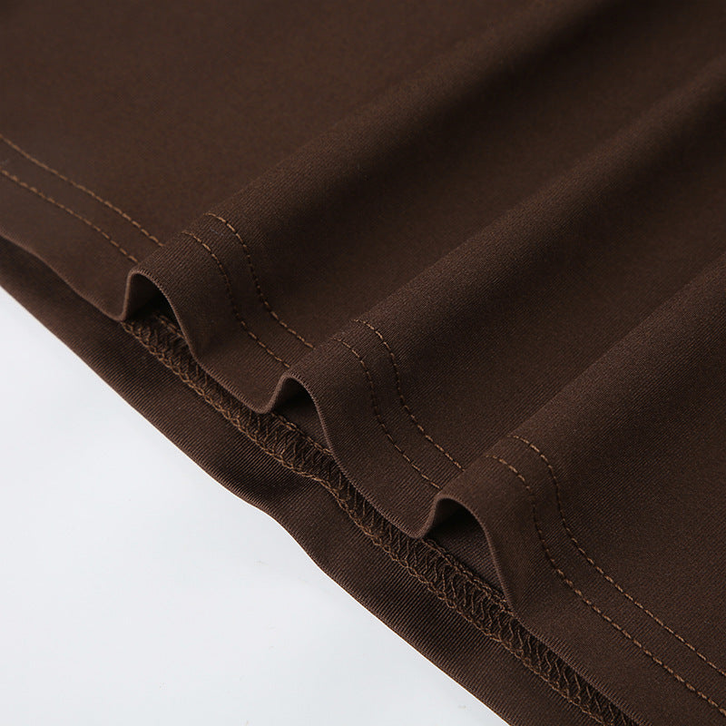 Vintage Square - Neck Lace - Paneled Tie - Up Crop Top