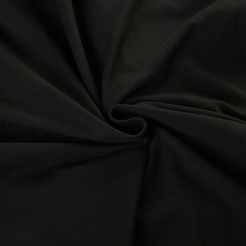 Dark Plush - Collar Hollow - Out Long - Sleeve Top