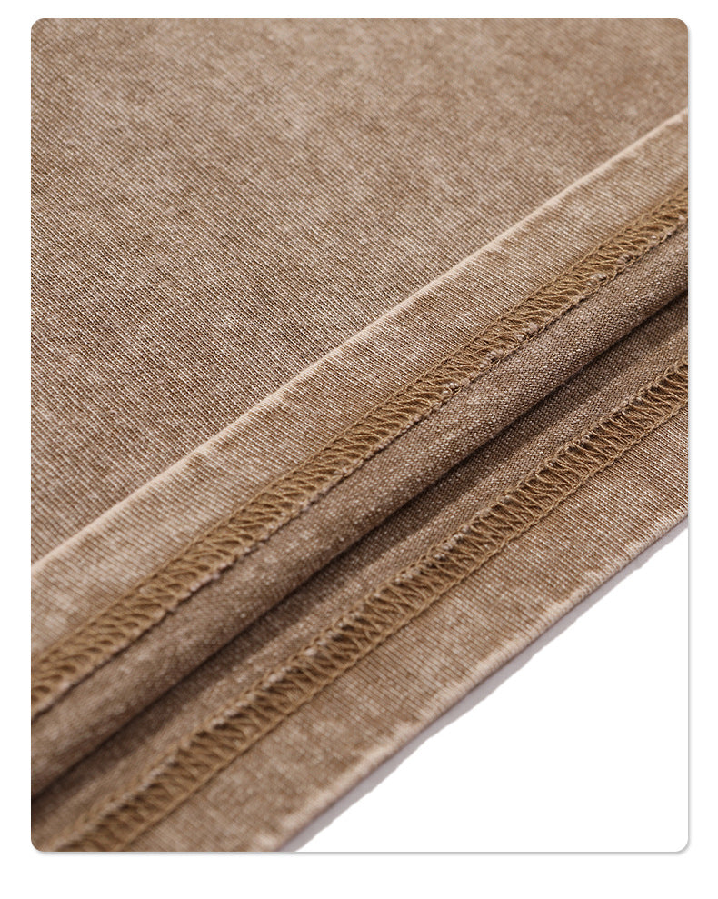 High-Street Vintage Snow-Wash Batik Washed T-Shirt