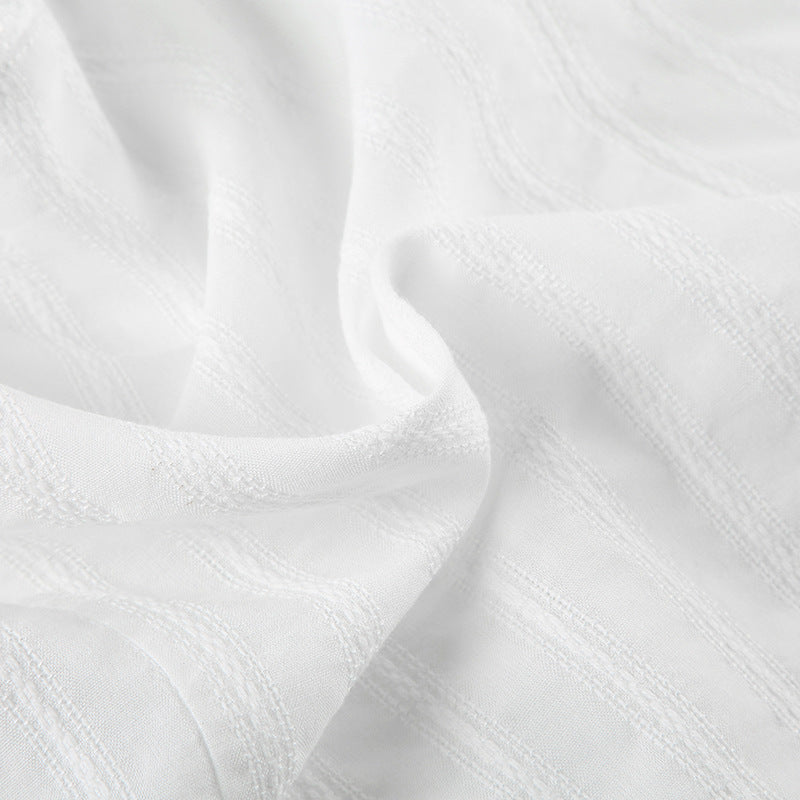 Lace - Trimmed Button - Down White Camisole Top