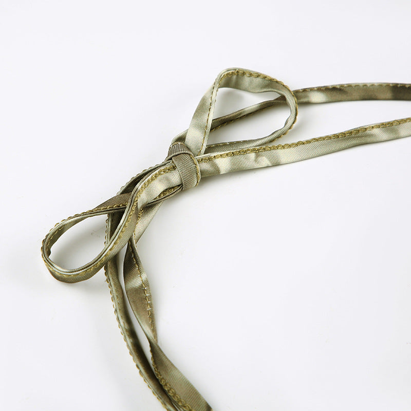 Spice Girl Tie - Dye Halter Deep - V Crop Top