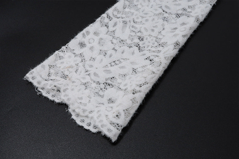 Sexy Cutout Lace Halter Dress