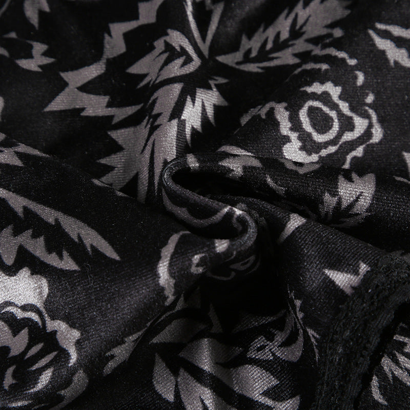 Gothic Lace Velvet Cami Bustier