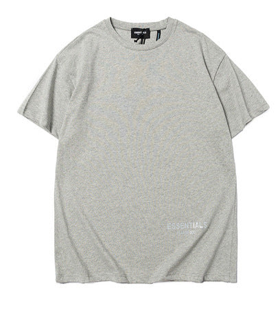 Simple Letter - Printed Loose Short - Sleeve T - Shirt
