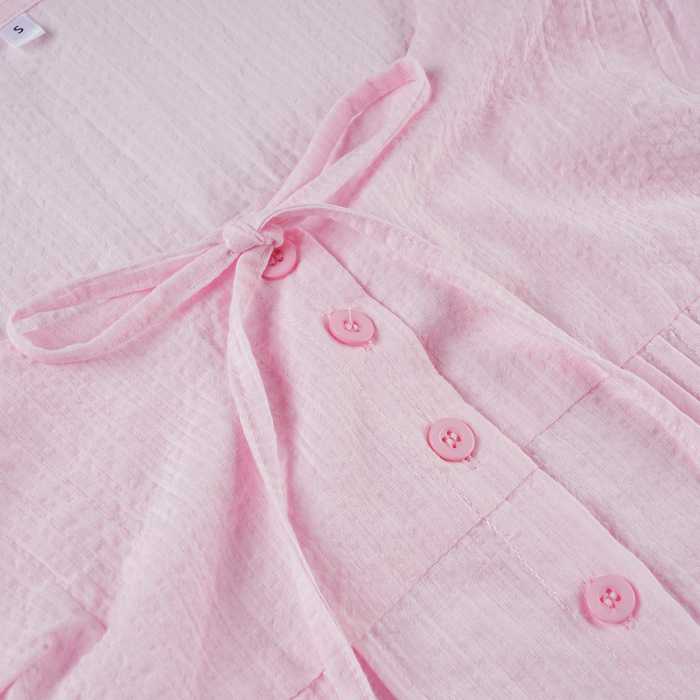 Sweetheart Bow - Front Puff Sleeve Top