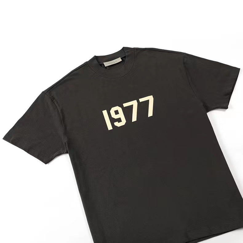 Basic - Style Number - Printed Loose Short - Sleeve Top