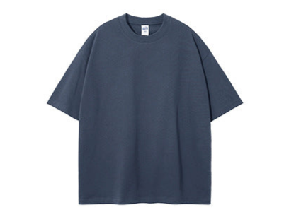 275g Earth-Tone Loose-Fit Solid Cotton T-Shirt