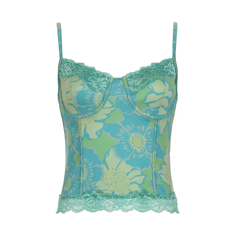 Floral Lace - Spliced Innocent - Allure Corset Camisole