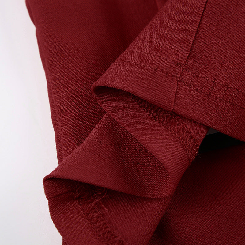 Gothic Allure Red - Black Contrast Lace Corset