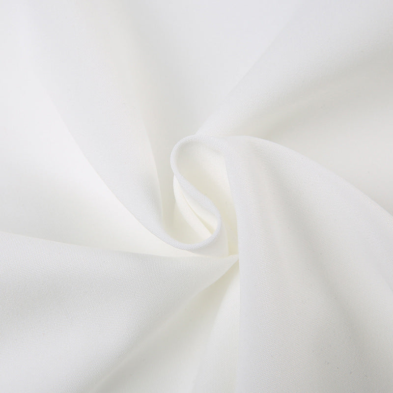 Minimalist Short - Sleeve White Work Shirt