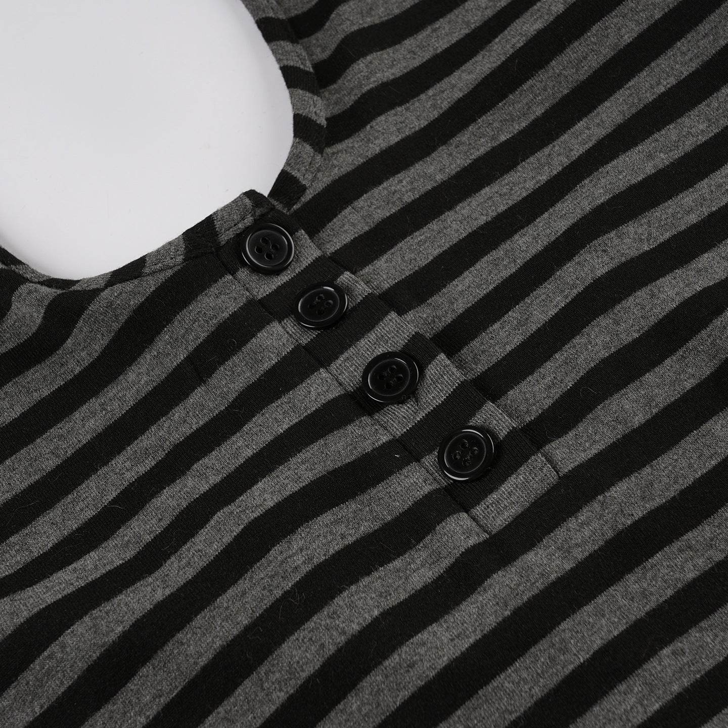 Vintage Striped Halter Deep - V Crop Top