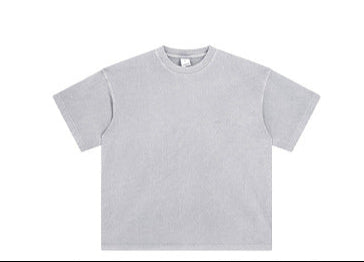 250G Vintage Washed Distressed Loose-Fit Cotton T-Shirt