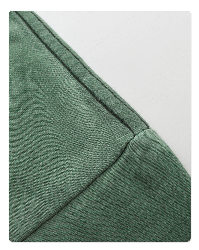 Dopamine - Inspired Washed Vintage Batik - Dyed Faded Round - Neck T - Shirt