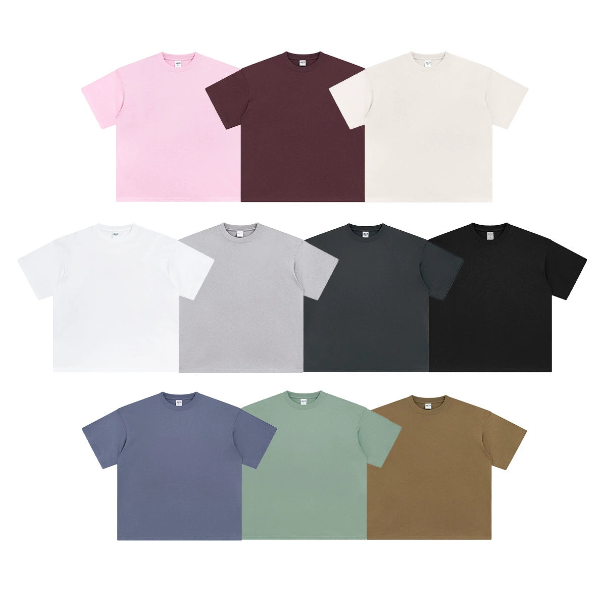 190G Loose-Fit Cotton Solid Essential T-Shirt