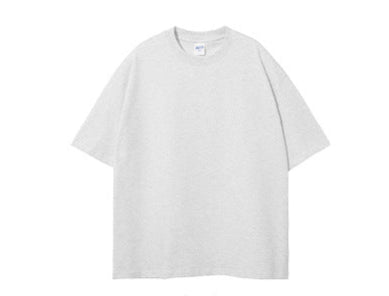 275g Earth-Tone Loose-Fit Solid Cotton T-Shirt