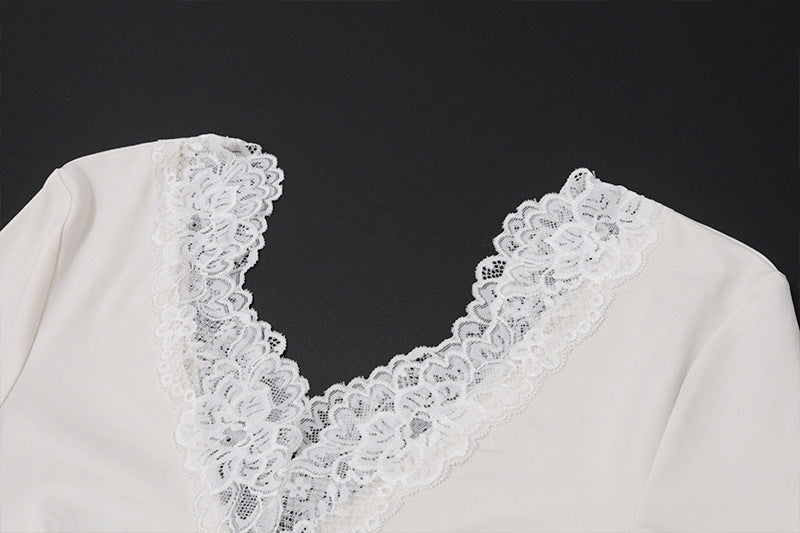 elegant cutout lace maxi dress