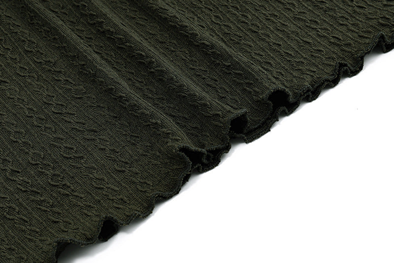 Slouchy Cutout Halter Knit Dress