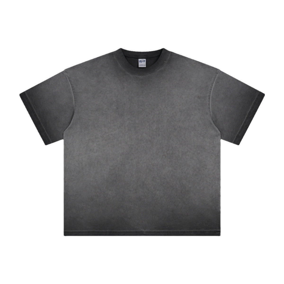 Dopamine - Inspired Washed Vintage Batik - Dyed Faded Round - Neck T - Shirt