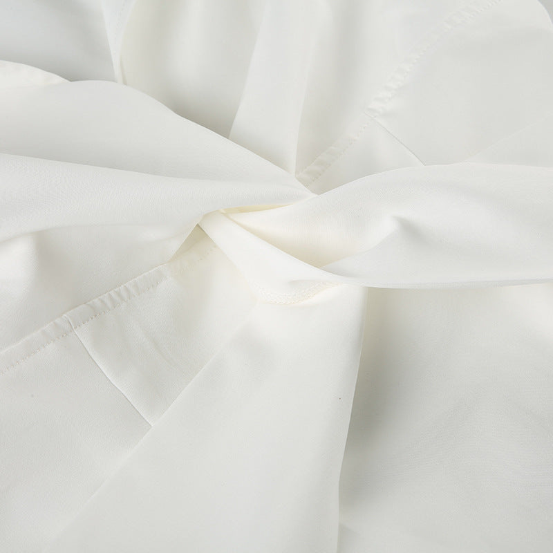 Sultry Twist - Knot Collared Blouse