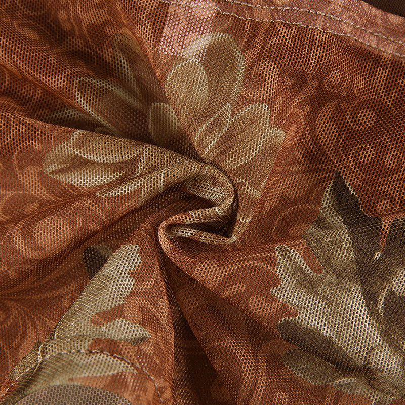 Retro Floral Lace Paneled Camisole Corset