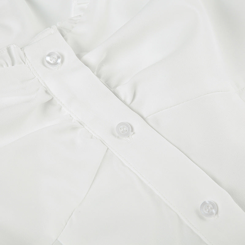 Elegant Ruffled Off-Shoulder Blouse