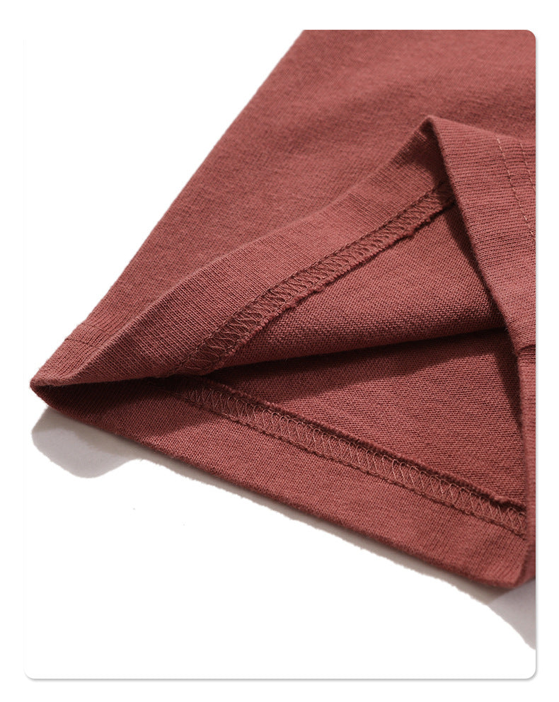 Simple Loose Basic Solid - Color Short - Sleeve T - Shirt