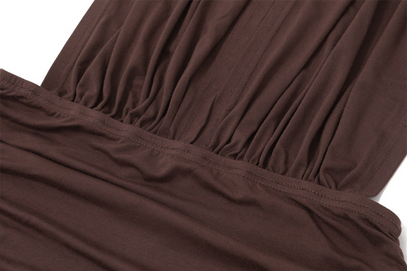 Halter Neck Rhinestone Fringe Bodycon Dress