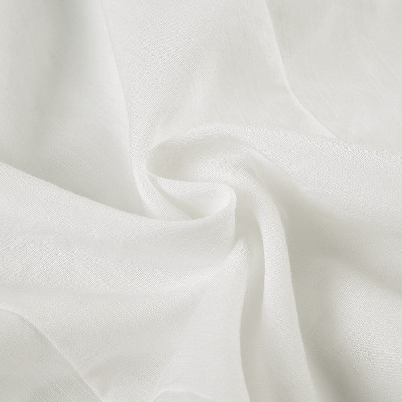 Lace - Trimmed Corset Top with Ruffled Sleeves