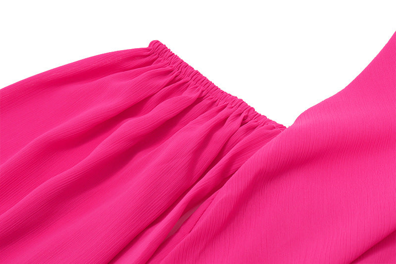 Loose Halter Neck Off - Shoulder Tunic Top