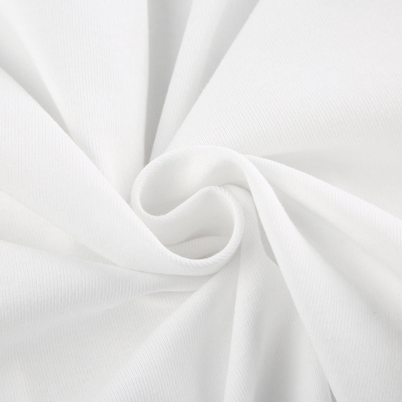 Lace Square - Neck Tie - Up Slim Long - Sleeve Top