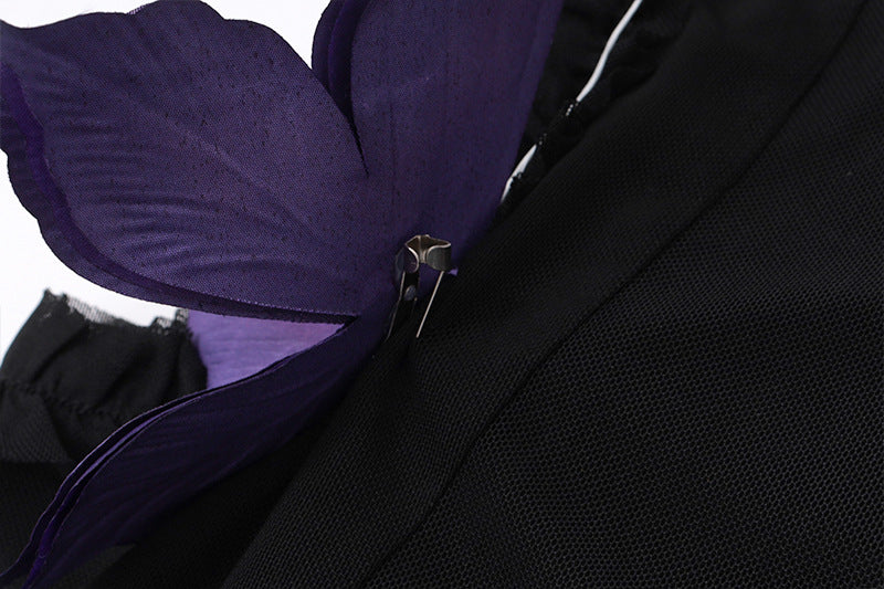 Night Elf Butterfly Halter Maxi Dress