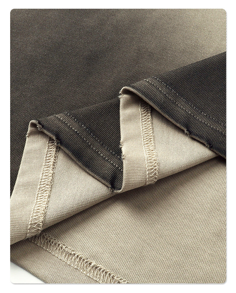 Spray-Dyed Distressed Vintage Washed Ripped T-Shirt