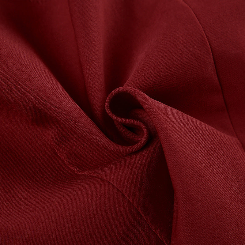 Gothic Allure Red - Black Contrast Lace Corset