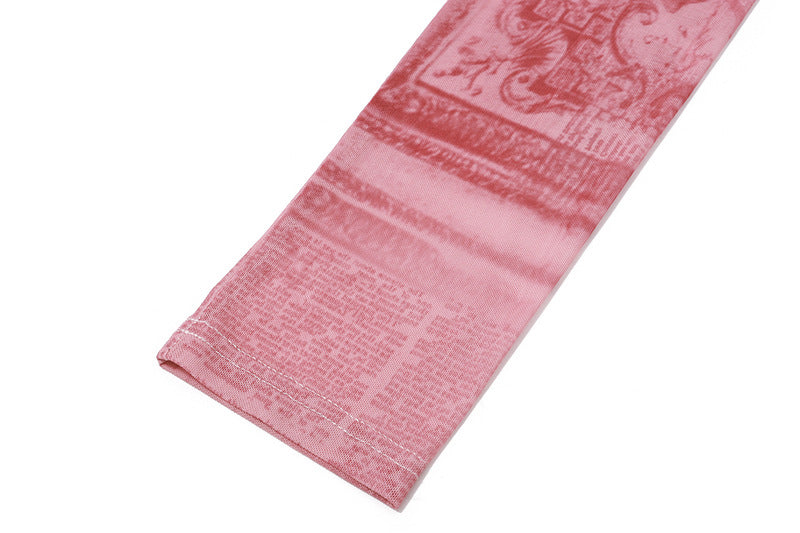 Square - Neck Lace - Printed Maxi Dress