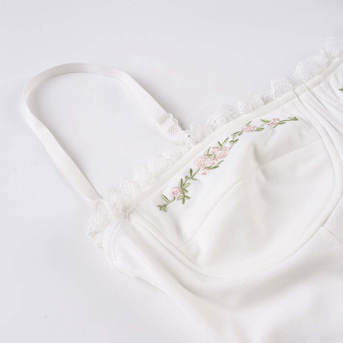 Embroidered Lace - Spliced Innocent - Allure Corset Camisole