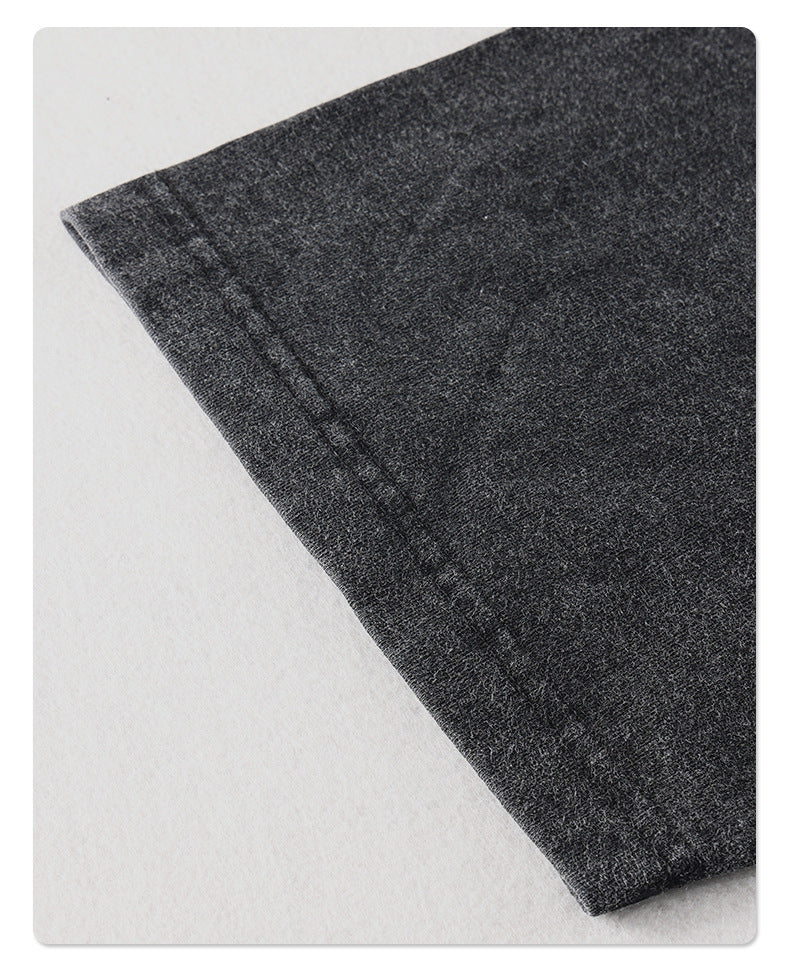 Washed and Distressed Rock Band Print Vintage Short Sleeve T-Shirt