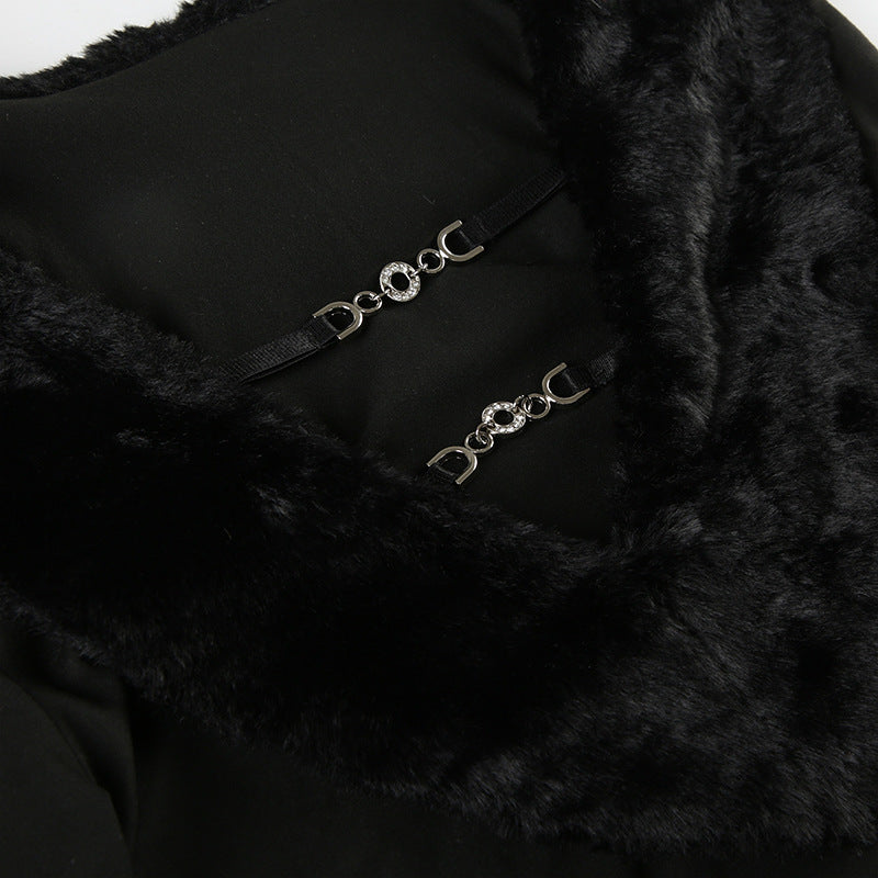 Dark Plush - Collar Hollow - Out Long - Sleeve Top