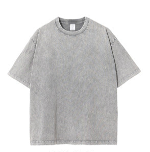 High-Street Vintage Snow-Wash Batik Washed T-Shirt