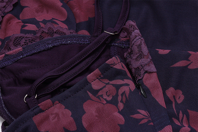 Vintage Floral Lace Slip Dress