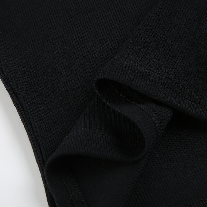 Lace - Paneled Button Square - Neck Fitted Top