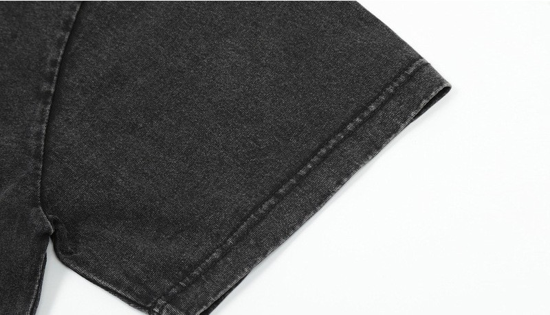 Fun Cartoon - Printed Washed Short - Sleeve T - Shirt