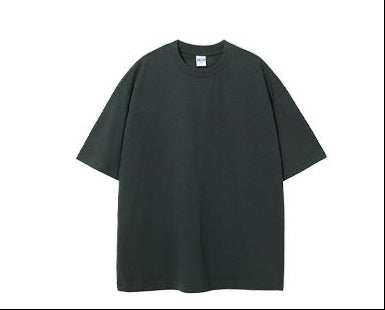 305G Earth-Tone Cotton Loose-Fit Essential T-Shirt