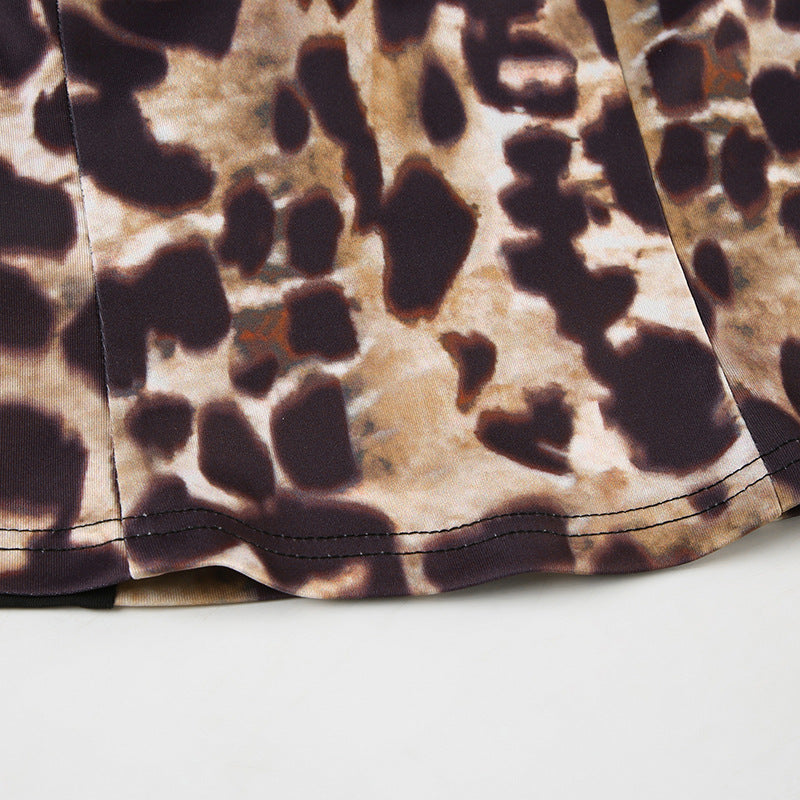 Leopard Lace - Paneled Cami Corset Top